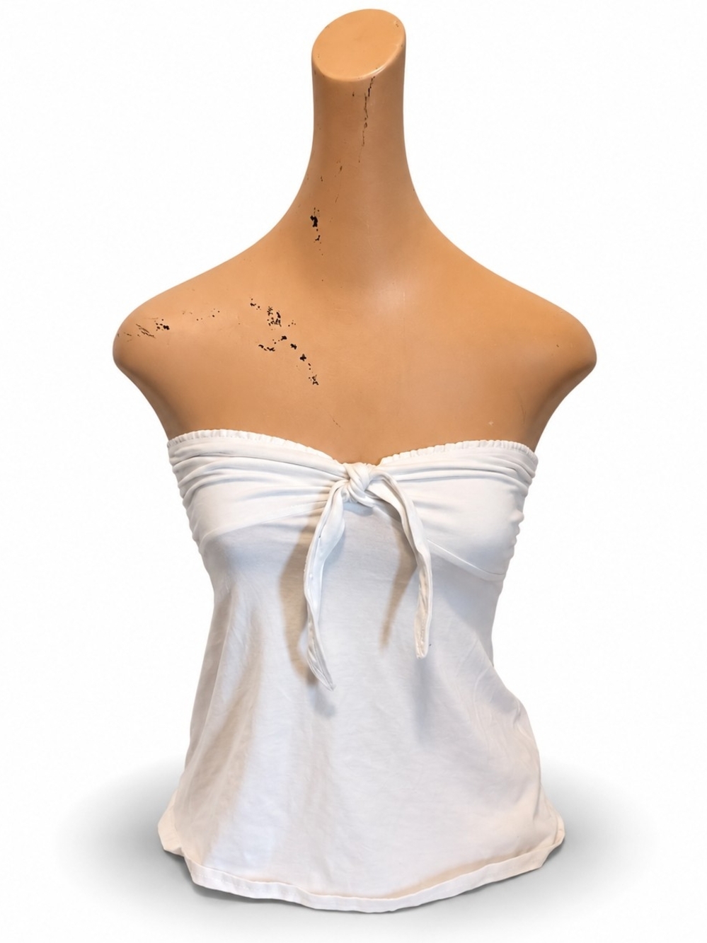Hollister White Strapless Tie Front Camisole. - Women's Size, Small.